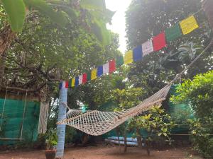 Un jardín fuera de Hope Hostels, Varkala - Helipad