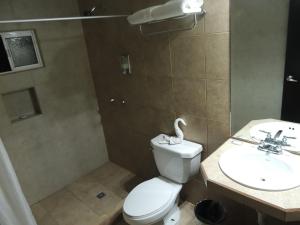 Phòng tắm tại Hotel Metropolitano Tampico