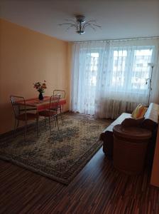 Zona d'estar a Centrinio parko apartamentai