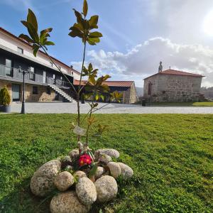 Um jardim em Alqueiturismo - Casas de Campo