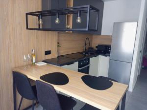 Una cocina o cocineta en New loft style apartment