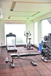 The fitness centre and/or fitness facilities at Regenta Place Green Leaf Mahabaleshwar