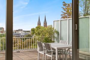 En balkong eller terrass på Fuths Loft Penthouse 85