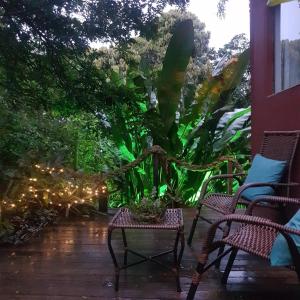 גינה חיצונית ב-Suites casa do indio jungle, a melhor vista da floresta