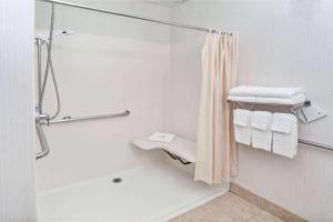 A bathroom at Red Lion Inn & Suites Elk Grove Village