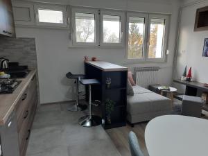 Apartman Ines tesisinde mutfak veya mini mutfak