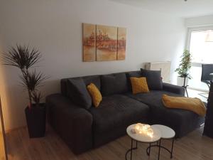 Зона вітальні в Gemütliches Apartment in Bad Berneck