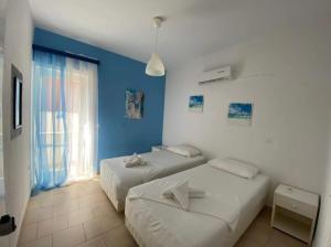 Lova arba lovos apgyvendinimo įstaigoje Corfu Glyfada Beach Apartment 91