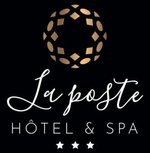 Ett certifikat, pris eller annat dokument som visas upp på Logis Hôtel Spa la Poste