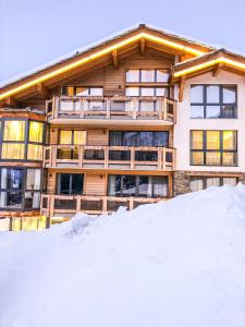 Panorama Ski Lodge durante o inverno