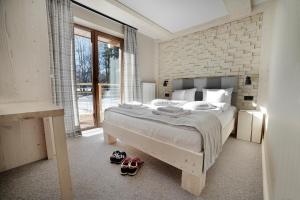 Cama ou camas em um quarto em VILLA NOSAL - Zakopane