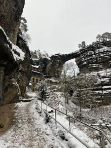 Pension U Václava during the winter