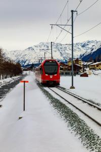 Villa Zentrum Haus Davos a l'hivern