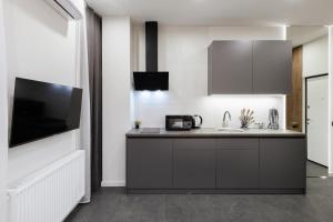 Dapur atau dapur kecil di Luxury Apartments Smart House