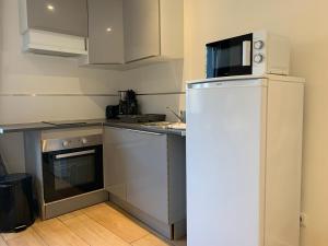 Una cocina o cocineta en Appartement duplex proche zénith, mégacité, stade