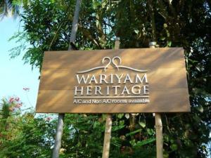 Wariyam Heritage tanúsítványa, márkajelzése vagy díja