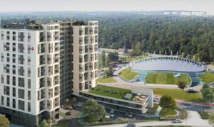 สระว่ายน้ำที่อยู่ใกล้ ๆ หรือใน Apartamenty BRUNO i BIANCA w Symphony Modern Tower Gdynia 2 i 3 piętro