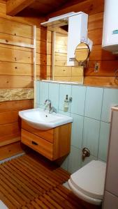 bagno con lavandino e servizi igienici di Guest House Mala Prica a Živinice