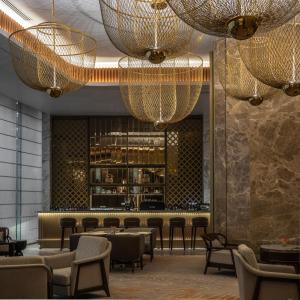 The lounge or bar area at Fili Hotel at Nustar Cebu