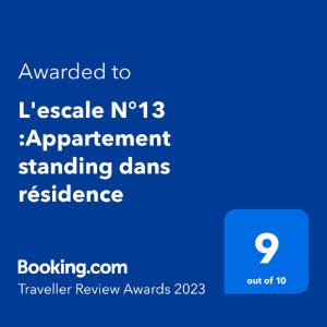 ブレストにあるL'escale N°13 :Appartement standing dans résidenceの携帯電話のスクリーンショット