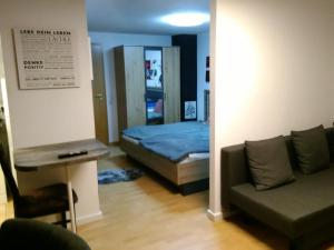 Ліжко або ліжка в номері Appartement am Rondell