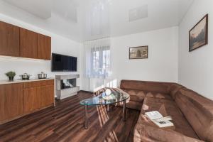 Кухня или кухненски бокс в Apartamenty Eko