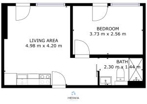 The floor plan of Appartement cosy au centre de la station