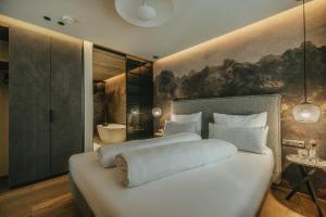 Katil atau katil-katil dalam bilik di Black Eagle Luxury Appartements