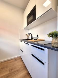 Una cocina o kitchenette en BaMo Studio - modern living lakeside