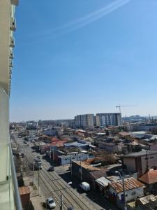 General view ng Bucharest o city view na kinunan mula sa apartment