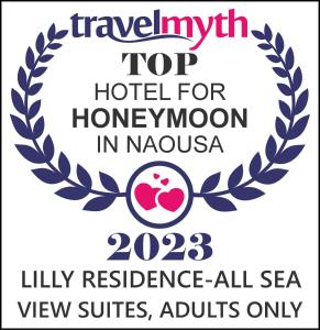 En logo, et sertifikat eller et firmaskilt på Lilly Residence-All Sea View Suites, Adults Only