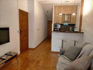 A cozinha ou cozinha compacta de Bonito y céntrico apartamento casco antiguo