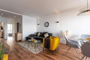 O zonă de relaxare la Magnifique appartement vue mer, spacieux et traversant