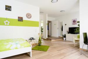 โทรทัศน์และ/หรือระบบความบันเทิงของ Breisach City-Appartements