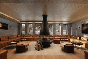 Зона вітальні в Six Senses Crans-Montana