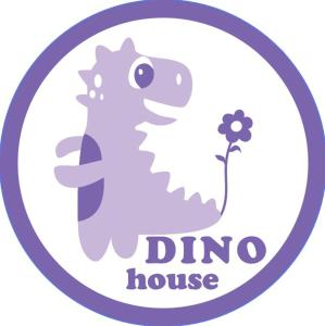 een logo voor een dino huis met een dinosaurus bij Dino House in Taiping