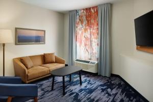 TV i/ili zabavni centar u objektu Fairfield Inn & Suites Worcester Auburn