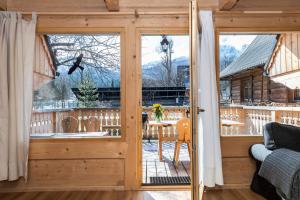 A balcony or terrace at Domek SEKRET