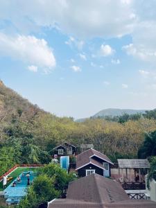 a group of people playing in a water park at Namanbagh in Alwar