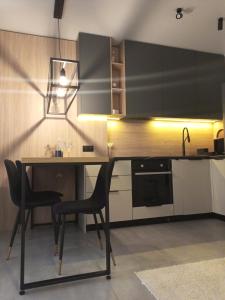 Una cocina o cocineta en New loft style apartment