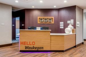 Lobi ili recepcija u objektu TownePlace Suites by Marriott Chicago Waukegan Gurnee