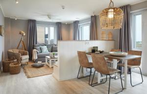 Χώρος καθιστικού στο Beach Apartments Büsum