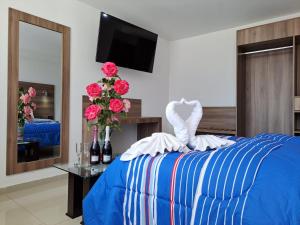 Katil atau katil-katil dalam bilik di PRIVATE ROOMS - DOWNTOWN AREQUIPA - Adults Only