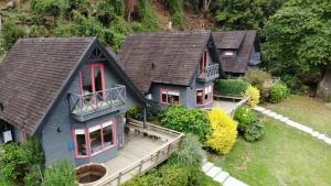 A garden outside CIPRES Ecolodge & Spa