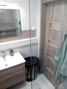 Ванна кімната в Štýlový apartmán v Šamoríne