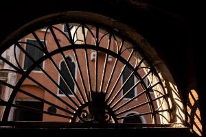 a close up of a window in a building at Residence Ca' Foscolo in Venice