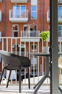 A balcony or terrace at GreenPort SPA Apartamenty Kołobrzeg