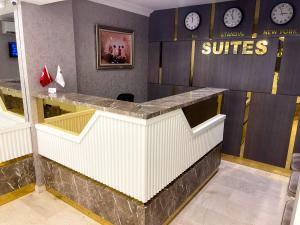 O saguão ou recepção de Bursa Suites Apart Otel