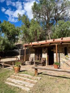 A garden outside Cabañas Malka