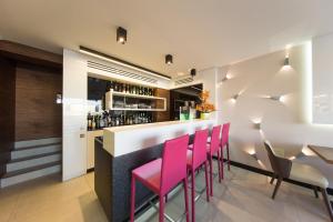 Zona de lounge sau bar la Boutique Hotel Victoria Budapest